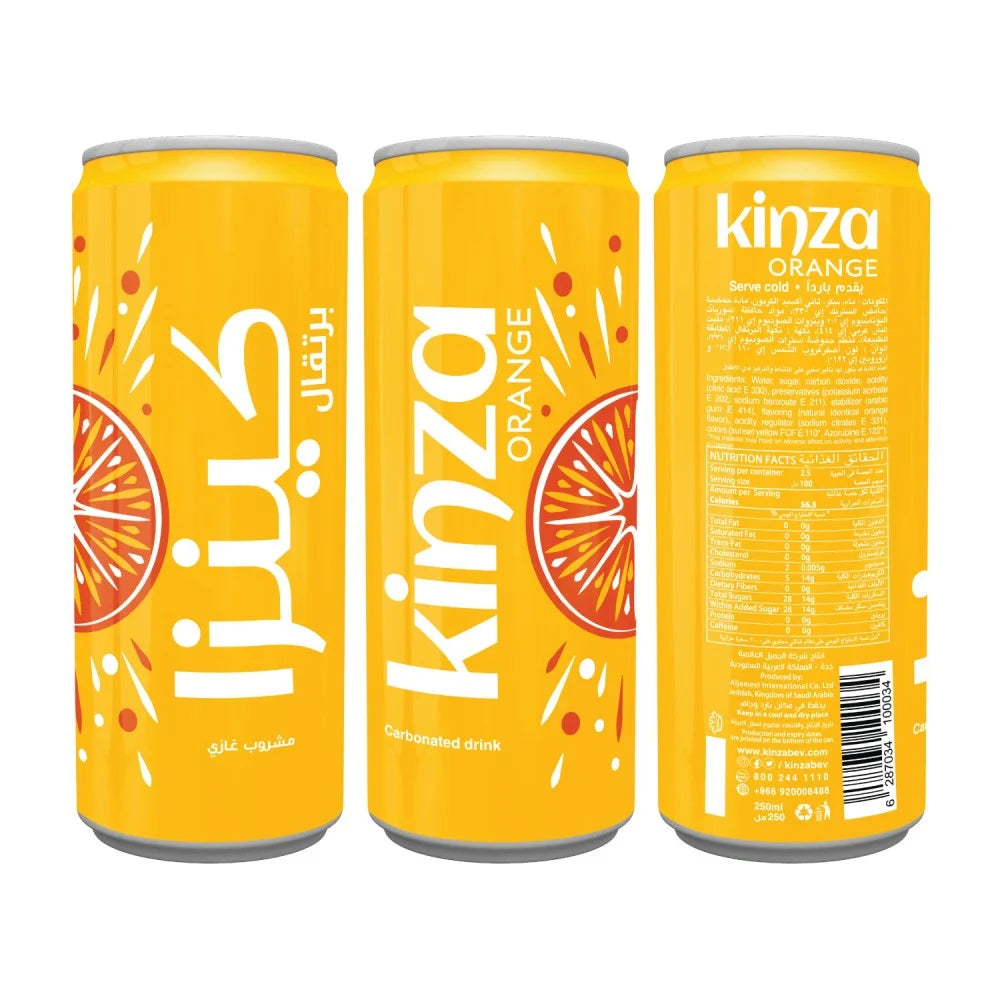 Kinza Orange Box - 250ml x 30 Pcs
